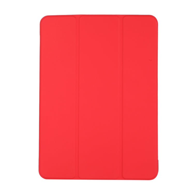 3-folding Skin Texture Horizontal Flip TPU + PU Leather Case with Holder For iPad Air 11 2024 / 2022 / 2020 10.9 (Red) - iPad Air (2022) / (2020) 10.9 Cases by PMC TechLife | Online Shopping South Africa | PMC TechLife | Buy Now Pay Later Mobicred