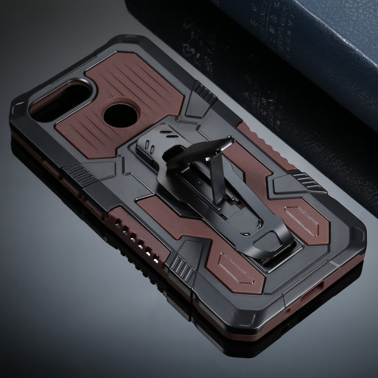 For Xiaomi Redmi 6 Armor Warrior Shockproof PC + TPU Protective Case(Coffee) - Xiaomi Cases by PMC TechLife | Online Shopping South Africa | PMC TechLife