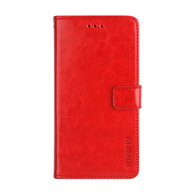 For Meizu M10 idewei Crazy Horse Texture Horizontal Flip Leather Case with Holder & Card Slots & Wallet(Red) - Meizu by idewei | Online Shopping South Africa | PMC Jewellery | Buy Now Pay Later Mobicred