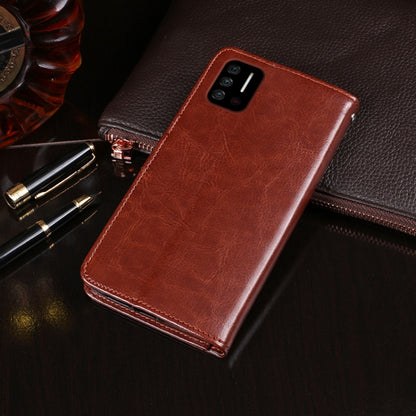 For UMIDIGI A7S idewei Crazy Horse Texture Horizontal Flip Leather Case with Holder & Card Slots & Wallet(Brown) - More Brand by idewei | Online Shopping South Africa | PMC Jewellery | Buy Now Pay Later Mobicred