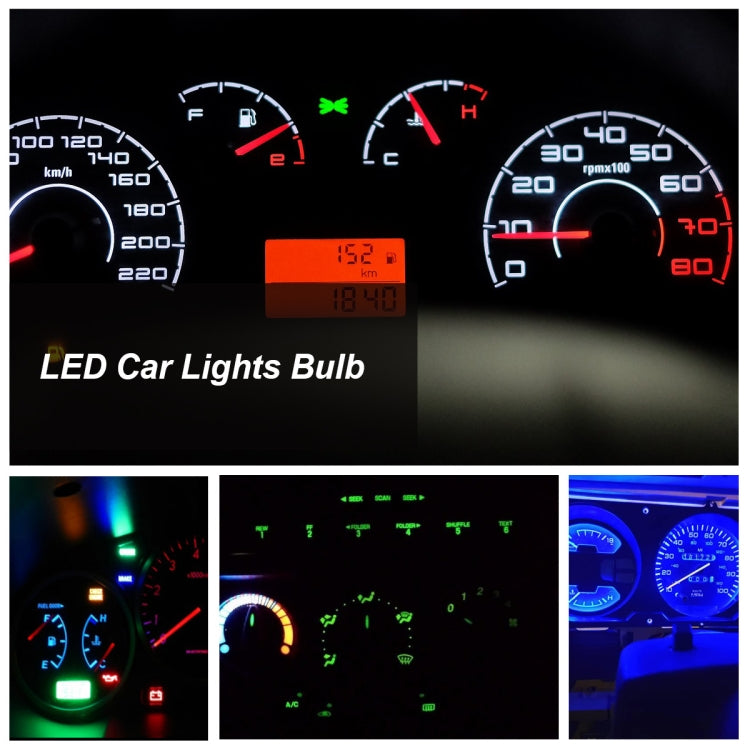 30 PCS T5 1LED SMD-5050 Car Modification LED Indicator Light Blue Light - Clearance Lights by PMC Jewellery | Online Shopping South Africa | PMC Jewellery | Buy Now Pay Later Mobicred