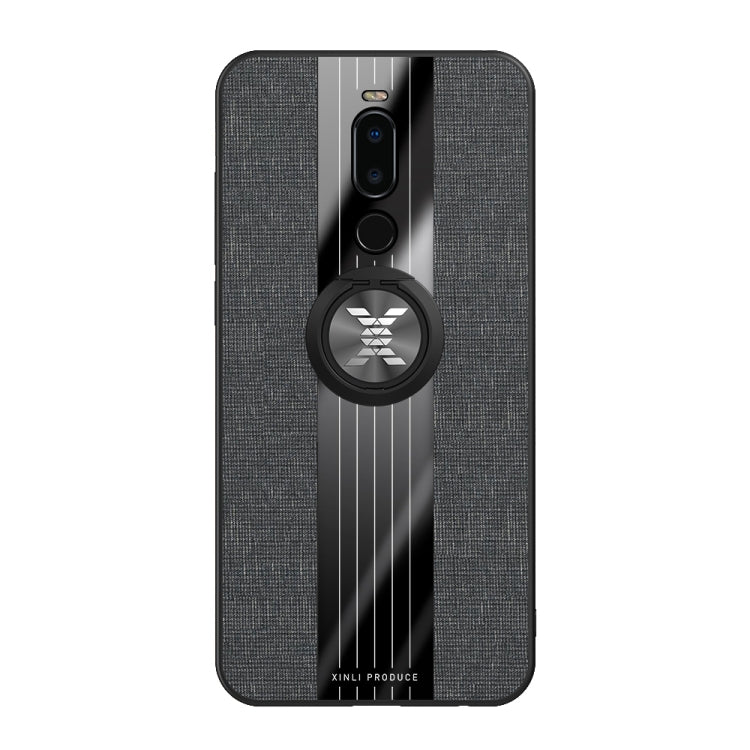 For Meizu Note 8 XINLI Stitching Cloth Texture Shockproof TPU Protective Case with Ring Holder(Black) - More Brand by XINLI | Online Shopping South Africa | PMC Jewellery | Buy Now Pay Later Mobicred