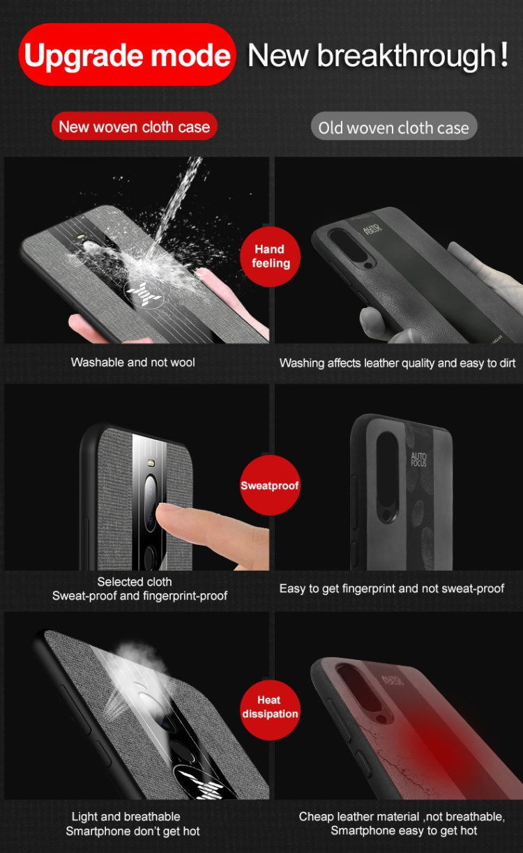 For Meizu Note 8 XINLI Stitching Cloth Texture Shockproof TPU Protective Case(Red) - free shipping - PMC Jewellery - Order now!