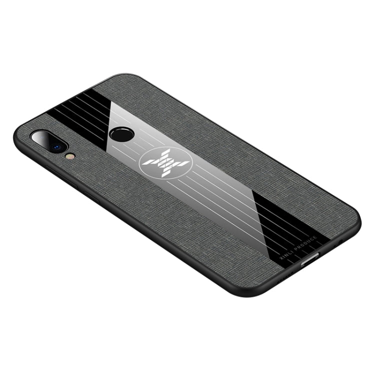 For Meizu Note 9 XINLI Stitching Cloth Texture Shockproof TPU Protective Case(Grey) - Meizu by XINLI | Online Shopping South Africa | PMC Jewellery | Buy Now Pay Later Mobicred