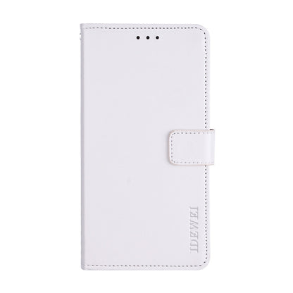 For Lenovo K12 Pro idewei Crazy Horse Texture Horizontal Flip Leather Case with Holder & Card Slots & Wallet(White) - Lenovo by idewei | Online Shopping South Africa | PMC Jewellery | Buy Now Pay Later Mobicred