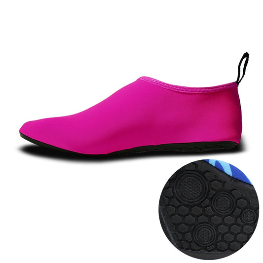 Non-slip Wear-resisting Thick Rubber Sole Diving Shoes and  Socks, One Pair(Rose Red) - Swimming Fins & Diving Shoes by PMC Jewellery | Online Shopping South Africa | PMC Jewellery | Buy Now Pay Later Mobicred