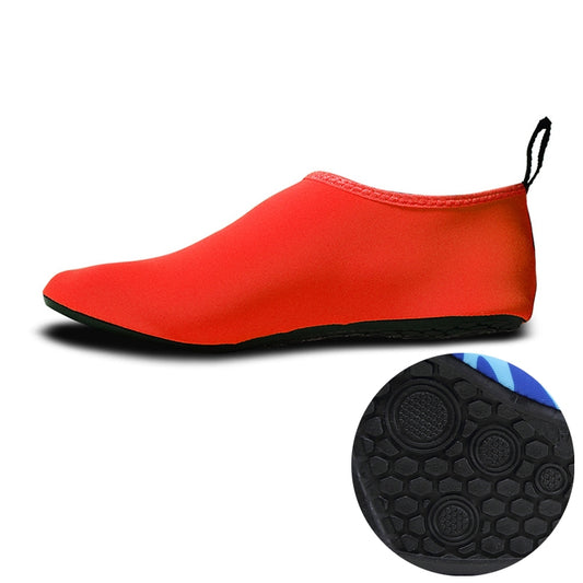 Non-slip Wear-resisting Thick Rubber Sole Diving Shoes and  Socks, One Pair, Size:L (Red) - Swimming Fins & Diving Shoes by PMC Jewellery | Online Shopping South Africa | PMC Jewellery | Buy Now Pay Later Mobicred