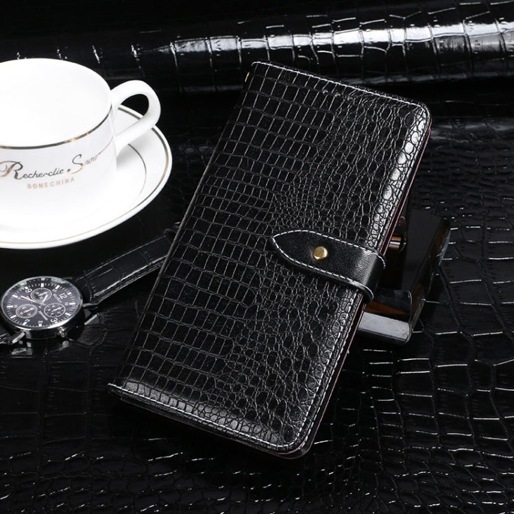 For HTC Desire 21+ idewei Crocodile Texture Horizontal Flip Leather Case with Holder & Card Slots & Wallet(Black) - HTC by idewei | Online Shopping South Africa | PMC Jewellery | Buy Now Pay Later Mobicred