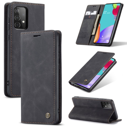 For Samsung Galaxy A52 5G / 4G CaseMe 013 Multifunctional Horizontal Flip Leather Case with Holder & Card Slot & Wallet(Black) - Galaxy Phone Cases by CaseMe | Online Shopping South Africa | PMC Jewellery | Buy Now Pay Later Mobicred