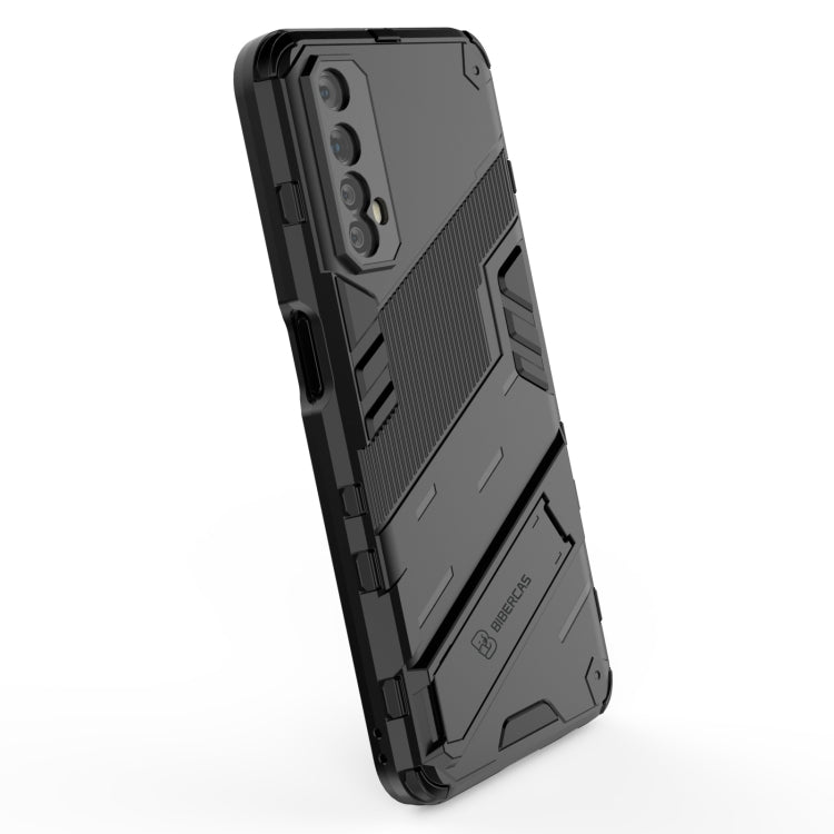 For OPPO Realme 7 Punk Armor 2 in 1 PC + TPU Shockproof Case with Invisible Holder(Green) - Realme Cases by PMC Jewellery | Online Shopping South Africa | PMC Jewellery | Buy Now Pay Later Mobicred