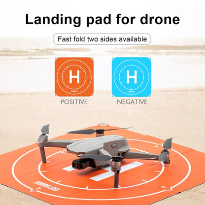 STARTRC 1109143 50cm Portable Drone Universal Foldable Square Parking Apron Landing Pad for DJI FPV / mini 2 / Mavic Air 2 / Air 2S(Orange+Blue) -  by STARTRC | Online Shopping South Africa | PMC Jewellery | Buy Now Pay Later Mobicred