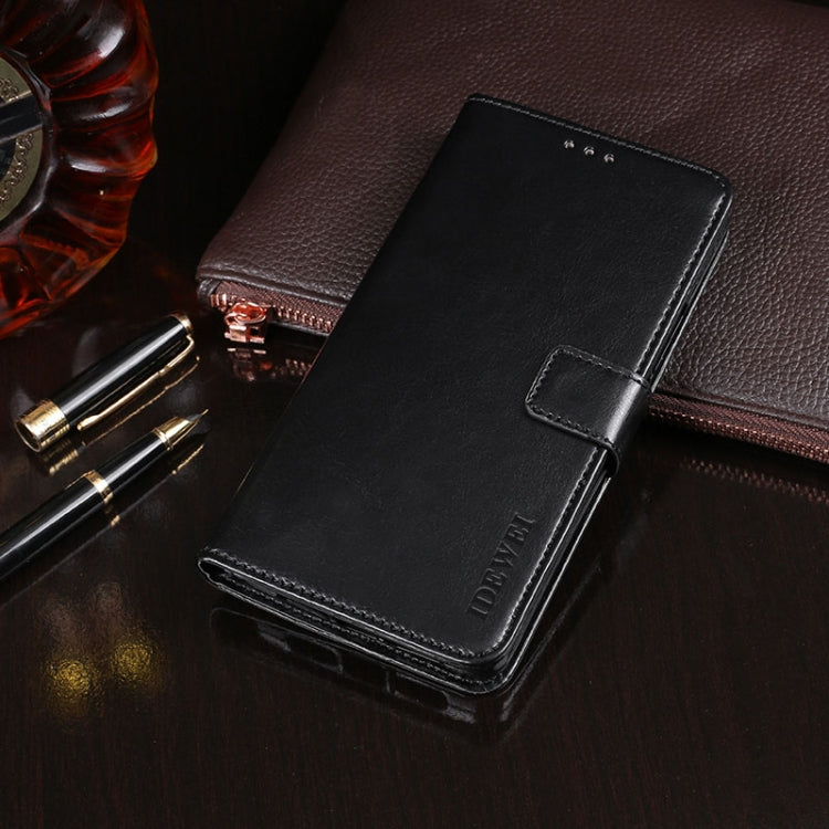 For Blackview A80 Plus idewei Crazy Horse Texture Horizontal Flip Leather Case with Holder & Card Slots & Wallet(Black) - More Brand by idewei | Online Shopping South Africa | PMC TechLife | Buy Now Pay Later Mobicred