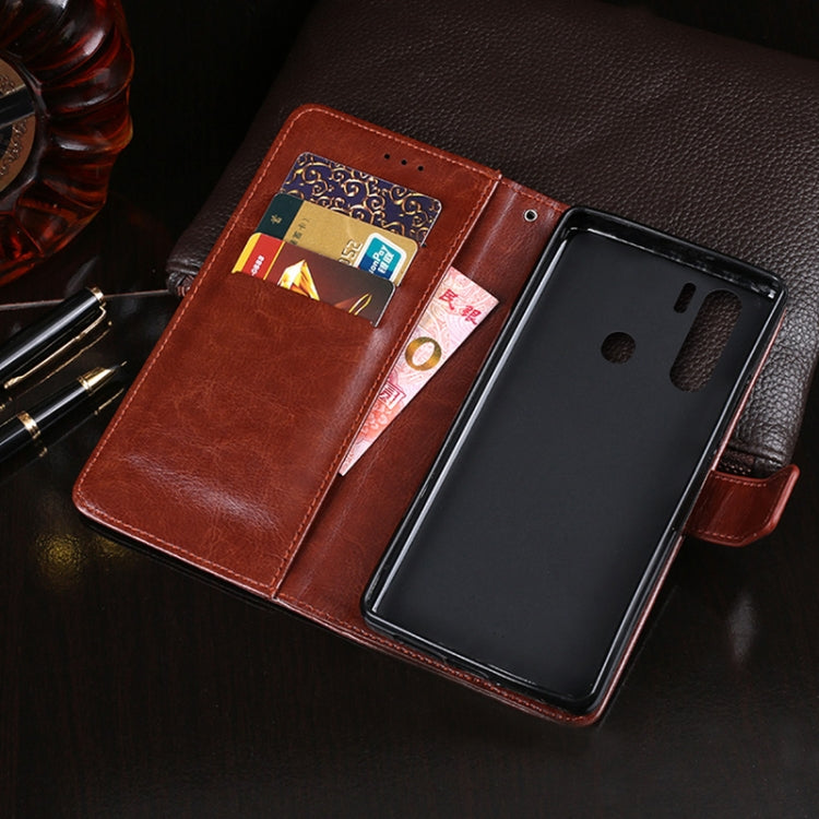 For Blackview A80 Plus idewei Crazy Horse Texture Horizontal Flip Leather Case with Holder & Card Slots & Wallet(Black) - More Brand by idewei | Online Shopping South Africa | PMC Jewellery | Buy Now Pay Later Mobicred