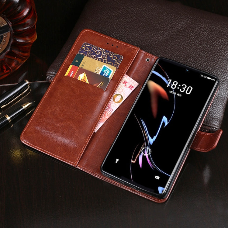 For Meizu 18 Pro idewei Crazy Horse Texture Horizontal Flip Leather Case with Holder & Card Slots & Wallet(Black) - Meizu by idewei | Online Shopping South Africa | PMC Jewellery | Buy Now Pay Later Mobicred