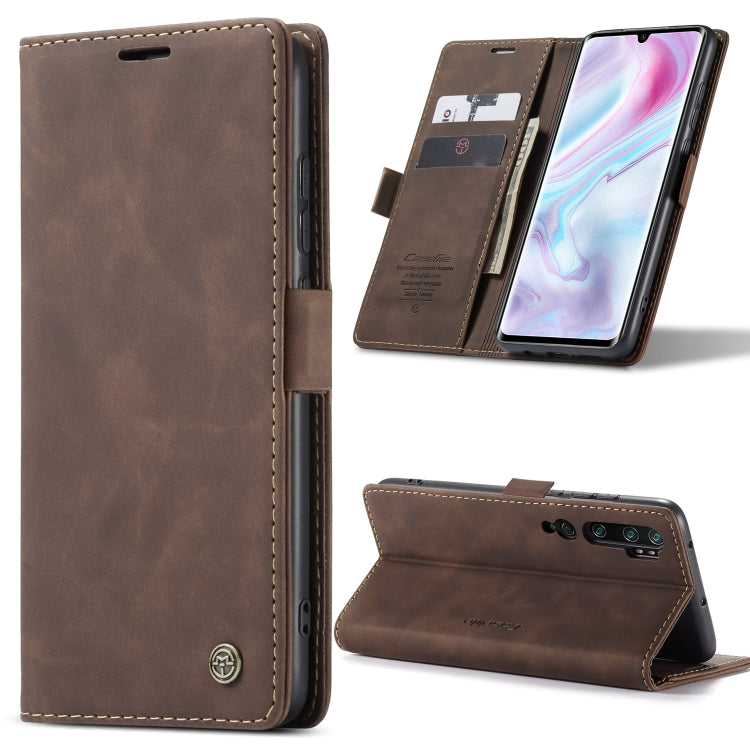 For Xiaomi CC9 Pro CaseMe 013 Multifunctional Horizontal Flip Leather Case with Holder & Card Slot & Wallet(Coffee) - Xiaomi Cases by CaseMe | Online Shopping South Africa | PMC Jewellery | Buy Now Pay Later Mobicred