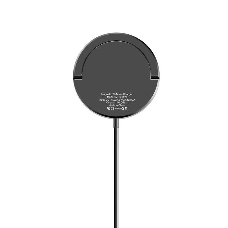 Mriowiz M-2001W 15W Desktop MagSafe Magnetic Wireless Charger , with USB + USB-C / Type-C Data Cable & Holder - Wireless Charger by PMC Jewellery | Online Shopping South Africa | PMC Jewellery | Buy Now Pay Later Mobicred