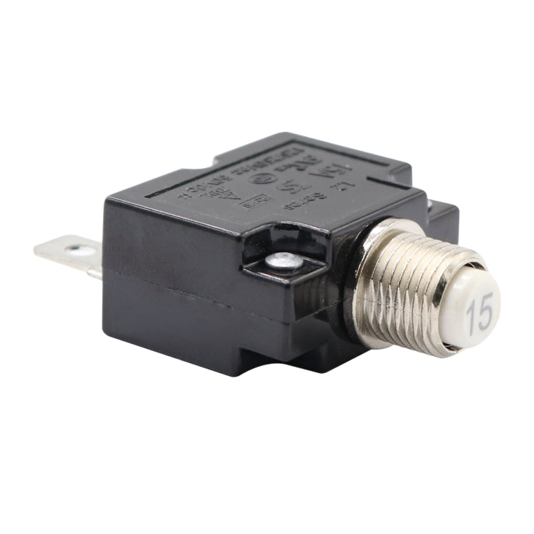 L2 Series 50V Car Overload Protector Manual Reset DC Circuit Breaker with Water-resistant Cover, Current:15A - Fuse by PMC TechLife | Online Shopping South Africa | PMC TechLife | Buy Now Pay Later Mobicred