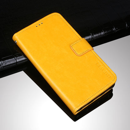 For Ulefone Armor 10 5G idewei Crazy Horse Texture Horizontal Flip Leather Case with Holder & Card Slots & Wallet(Yellow) - More Brand by idewei | Online Shopping South Africa | PMC Jewellery | Buy Now Pay Later Mobicred