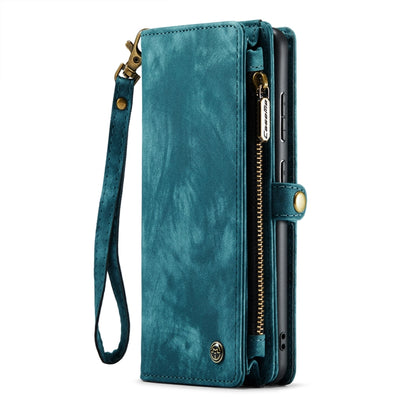 ForFor Samsung Galaxy S21 FE CaseMe 008 Detachable Multifunctional Flip Leather Phone Case(Blue) - Galaxy Phone Cases by CaseMe | Online Shopping South Africa | PMC Jewellery | Buy Now Pay Later Mobicred