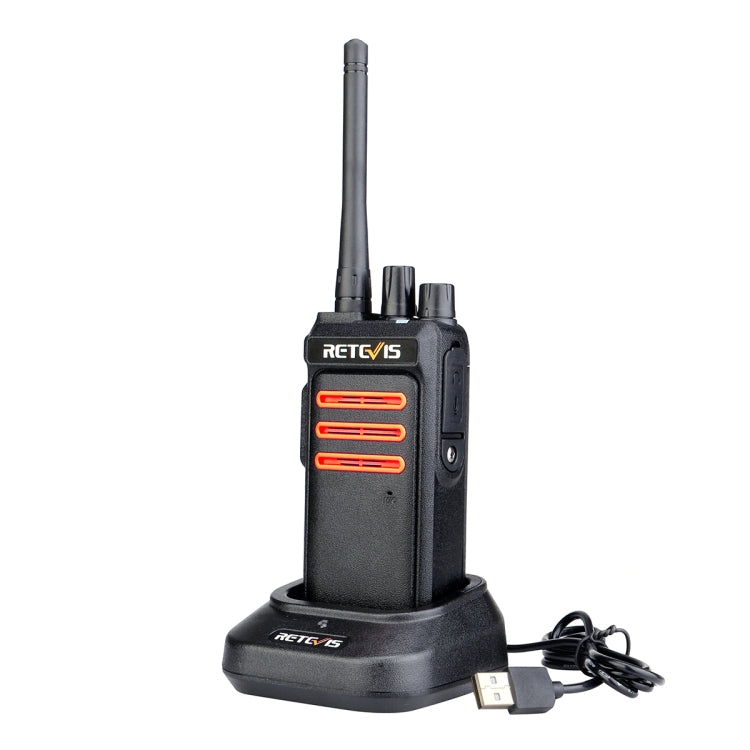 RETEVIS RT76 5W 30CHS GMRS Two Way Radio Handheld Walkie Talkie, US Plug(Black) - Handheld Walkie Talkie by RETEVIS | Online Shopping South Africa | PMC Jewellery | Buy Now Pay Later Mobicred