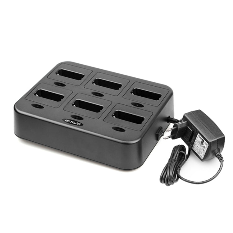 RETEVIS RTC22 Multi-function Six-Way Walkie Talkie Charger for Retevis RT22, EU Plug - free shipping - PMC Jewellery - Order now!