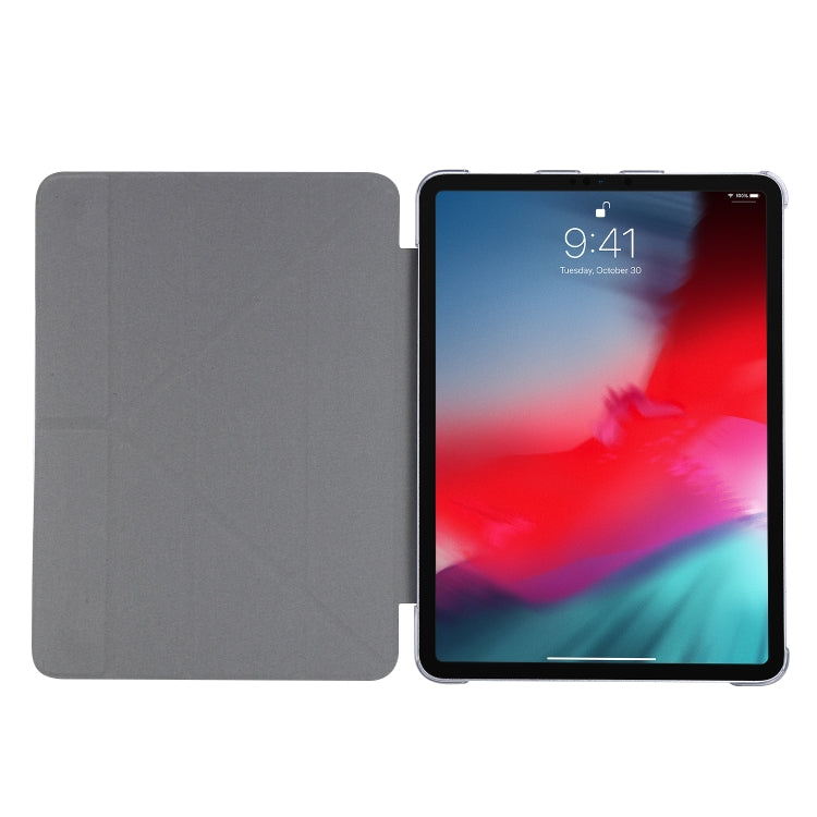 For iPad Air 13 2024 / iPad Pro 12.9 2022 / 2021 Silk Texture Horizontal Deformation Flip Leather Tablet Case with Holder(Black) - iPad Pro 12.9 (2022/2021) Cases by PMC Jewellery | Online Shopping South Africa | PMC Jewellery | Buy Now Pay Later Mobicred