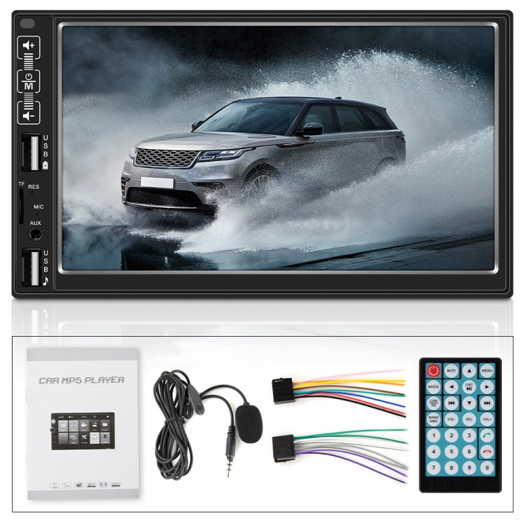 A2821 Car 7 inch Screen HD MP5 Player, Support Bluetooth / FM with Remote Control, Style:Standard + 8LEDs Light Camera - Car MP3 & MP4 & MP5 by PMC Jewellery | Online Shopping South Africa | PMC Jewellery | Buy Now Pay Later Mobicred