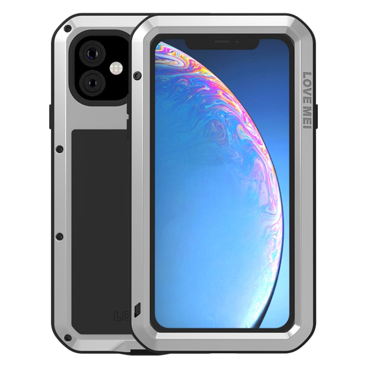 For iPhone 11 LOVE MEI Metal Shockproof Waterproof Dustproof Protective Case(Silver) - free shipping - PMC TechLife - Order now!