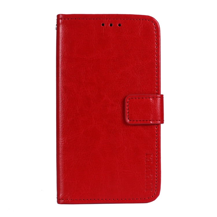 For Oukitel C23 Pro idewei Crazy Horse Texture Horizontal Flip Leather Case with Holder & Card Slots & Wallet(Red) - More Brand by idewei | Online Shopping South Africa | PMC Jewellery | Buy Now Pay Later Mobicred