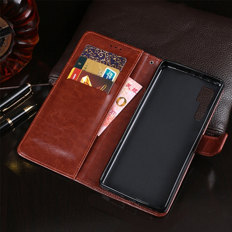 For TCL 20 Pro 5G idewei Crazy Horse Texture Horizontal Flip Leather Case with Holder & Card Slots & Wallet(Black) - More Brand by idewei | Online Shopping South Africa | PMC Jewellery | Buy Now Pay Later Mobicred