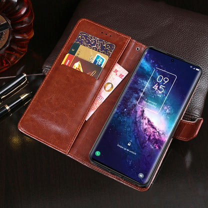 For TCL 20 Pro 5G idewei Crazy Horse Texture Horizontal Flip Leather Case with Holder & Card Slots & Wallet(Black) - More Brand by idewei | Online Shopping South Africa | PMC Jewellery | Buy Now Pay Later Mobicred