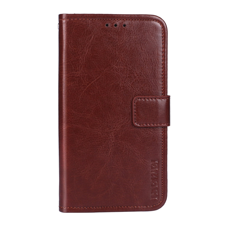 For Wiko Y51 idewei Crazy Horse Texture Horizontal Flip Leather Case with Holder & Card Slots & Wallet(Brown) - Wiko by idewei | Online Shopping South Africa | PMC Jewellery | Buy Now Pay Later Mobicred