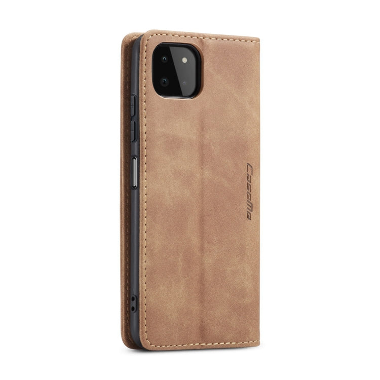 For Samsung Galaxy A22 5G CaseMe 013 Multifunctional Horizontal Flip Leather Case with Card Slot & Holder & Wallet(Brown) - Galaxy Phone Cases by CaseMe | Online Shopping South Africa | PMC Jewellery | Buy Now Pay Later Mobicred