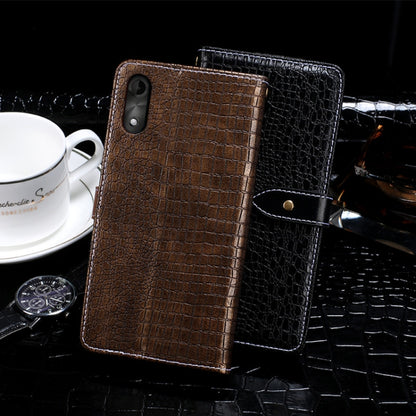 For Wiko Y51 idewei Crocodile Texture Horizontal Flip Leather Case with Holder & Card Slots & Wallet(Black) - More Brand by idewei | Online Shopping South Africa | PMC Jewellery | Buy Now Pay Later Mobicred