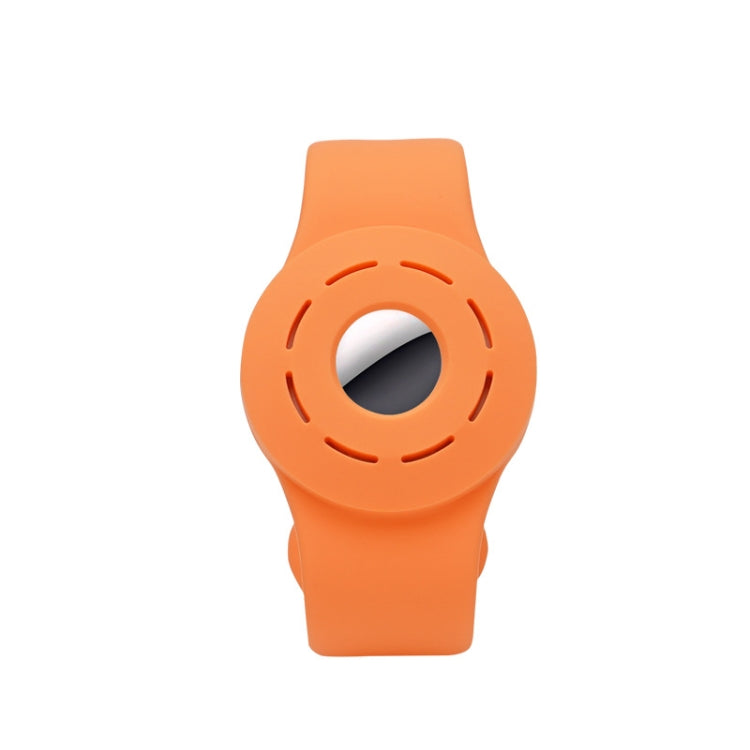 Anti-scratch Shockproof Silicone Bracelet Strap Protective Cover Case For AirTag(Orange) -  by PMc TechLife | Online Shopping South Africa | PMc TechLife | Buy Now Pay Later Mobicred