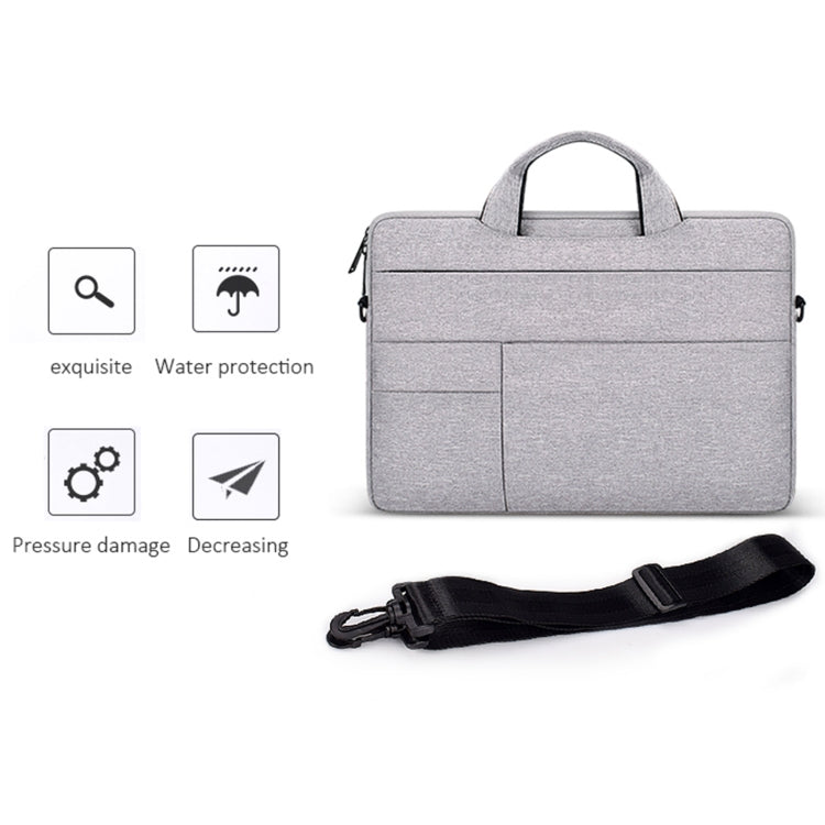 ND05SDJ Oxford Cloth + Nylon Laptop Portable Shoulder Bag, Size:13.3 inch(Deep Space Gray) - 13.3 inch by PMC Jewellery | Online Shopping South Africa | PMC Jewellery | Buy Now Pay Later Mobicred