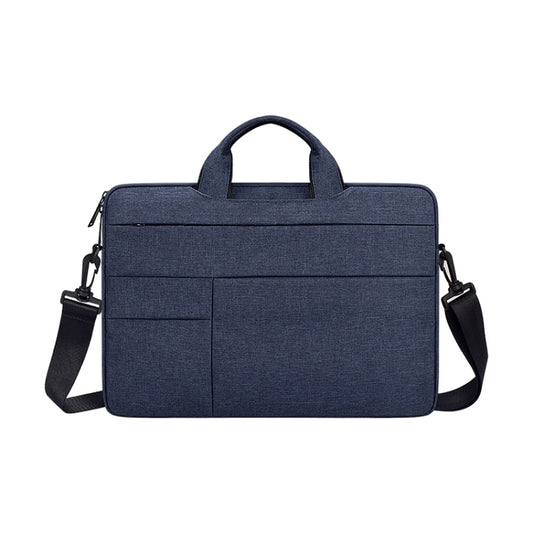 ND05SDJ Oxford Cloth + Nylon Laptop Portable Shoulder Bag, Size:14.1-15.4 inch(Navy Blue) - 15 inch by PMC Jewellery | Online Shopping South Africa | PMC Jewellery | Buy Now Pay Later Mobicred