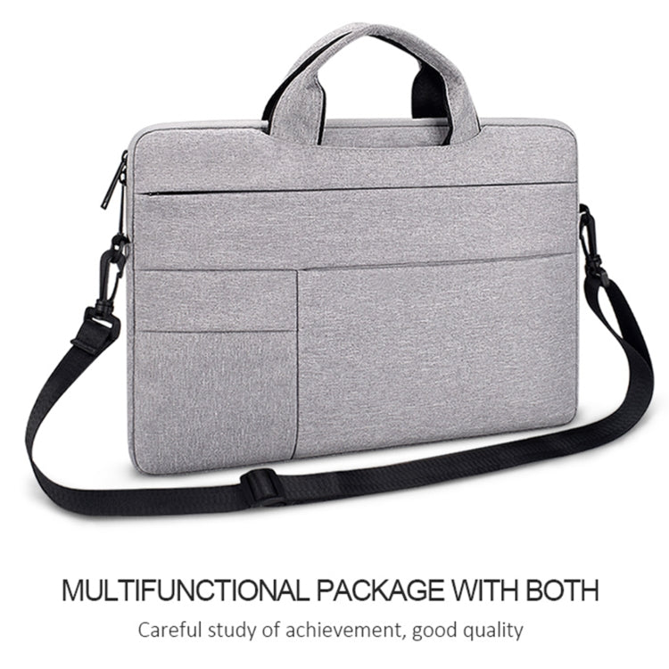 ND05SDJ Oxford Cloth + Nylon Laptop Portable Shoulder Bag, Size:14.1-15.4 inch(Deep Space Gray) - 15 inch by PMC Jewellery | Online Shopping South Africa | PMC Jewellery | Buy Now Pay Later Mobicred