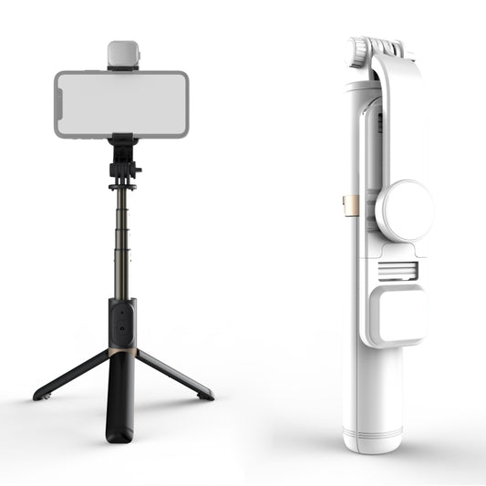 Q03S Fill Light Bluetooth Selfie Stick Tripod Mobile Phone Holder(White) - Selfie Sticks by PMC Jewellery | Online Shopping South Africa | PMC Jewellery | Buy Now Pay Later Mobicred