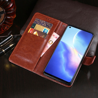 For Blackview A90 idewei Crazy Horse Texture Horizontal Flip Leather Case with Holder & Card Slots & Wallet(Sky Blue) - More Brand by idewei | Online Shopping South Africa | PMC Jewellery | Buy Now Pay Later Mobicred