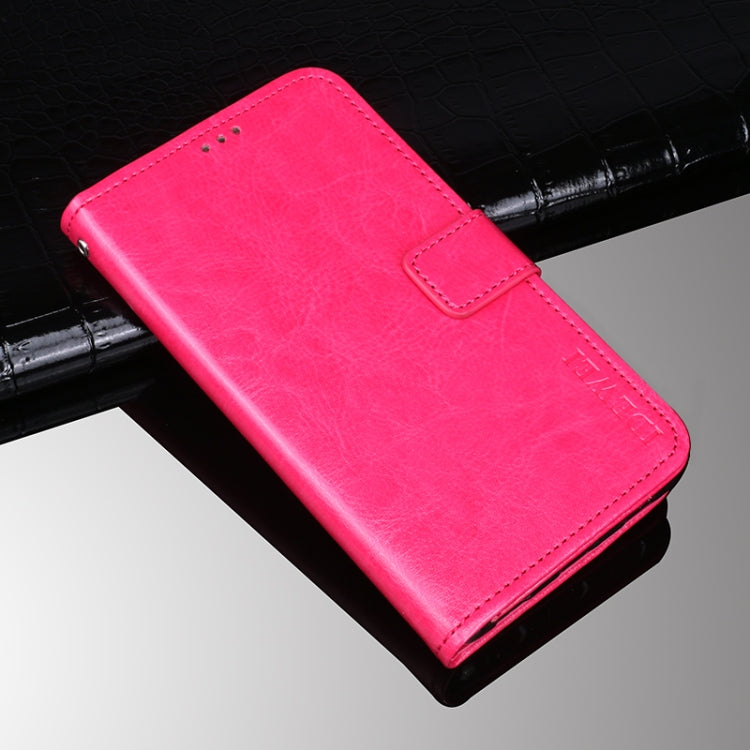 For Lenovo K13 Note idewei Crazy Horse Texture Horizontal Flip Leather Case with Holder & Card Slots & Wallet(Rose Red) - Lenovo by idewei | Online Shopping South Africa | PMC Jewellery | Buy Now Pay Later Mobicred