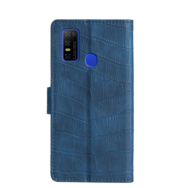 For Doogee N30 Skin Feel Crocodile Texture Magnetic Clasp Horizontal Flip PU Leather Case with Holder & Card Slots & Wallet(Blue) - More Brand by PMC Jewellery | Online Shopping South Africa | PMC Jewellery | Buy Now Pay Later Mobicred