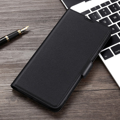 For Doogee X96 Pro Ultra-thin Voltage Side Buckle PU + TPU Horizontal Flip Leather Case with Holder & Card Slot(Black) - More Brand by PMC Jewellery | Online Shopping South Africa | PMC Jewellery | Buy Now Pay Later Mobicred