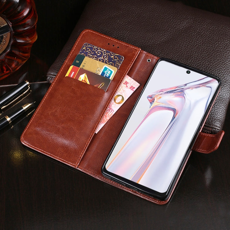 For Blackview A100 idewei Crazy Horse Texture Horizontal Flip Leather Case with Holder & Card Slots & Wallet(Brown) - More Brand by idewei | Online Shopping South Africa | PMC Jewellery | Buy Now Pay Later Mobicred