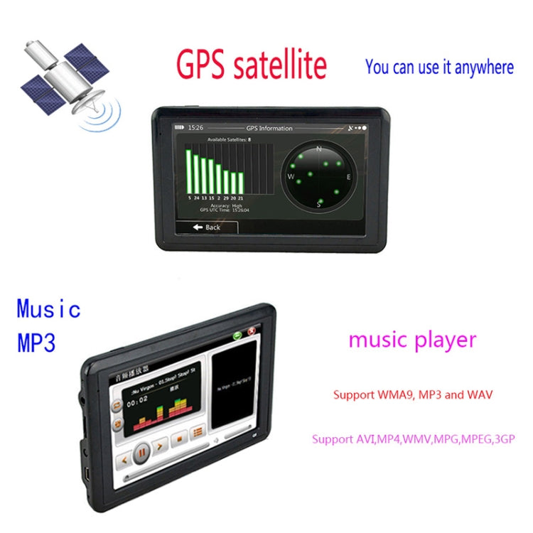 Q5 Car 5 inch HD TFT Touch Screen GPS Navigator Support TF Card / MP3 / FM Transmitter, Specification:Middle East Map - Car Monitor by PMC Jewellery | Online Shopping South Africa | PMC Jewellery | Buy Now Pay Later Mobicred