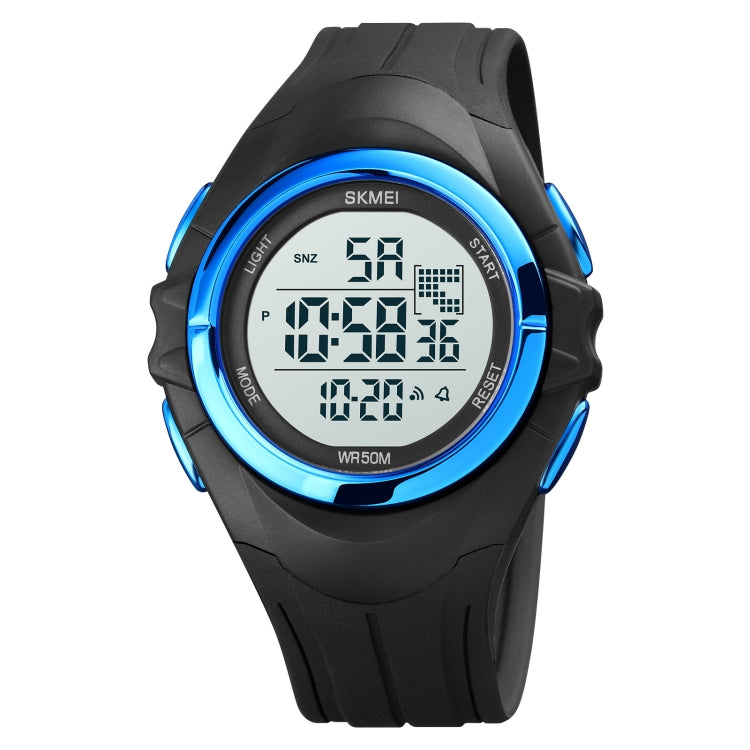 SKMEI 1790 Triplicate Round LED Dual Time Digital Display Luminous Electronic Watch for Men(Blue White) - free shipping - PMC TechLife - Order now!