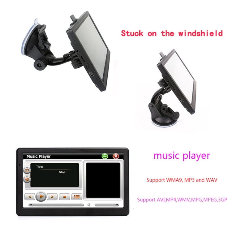 7 inch Car GPS Navigator 8G+256M Capacitive Screen High Configuration, Specification:North America Map - Car MP3 & MP4 & MP5 by PMC TechLife | Online Shopping South Africa | PMC TechLife | Buy Now Pay Later Mobicred