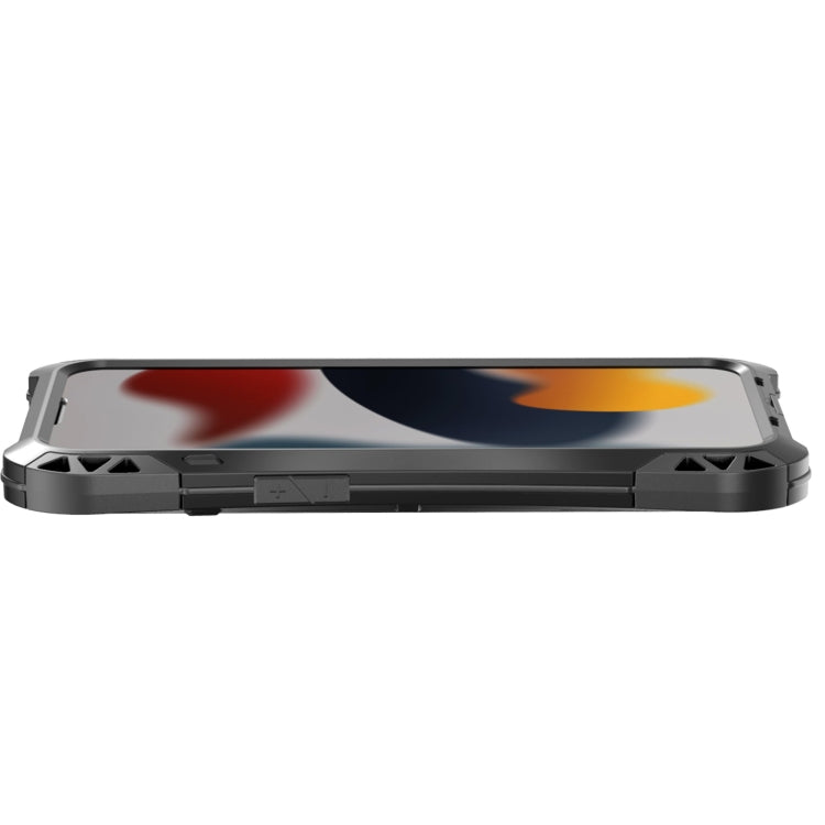 For iPhone 13 Pro R-JUST AMIRA Shockproof Dustproof Waterproof Metal Protective Case (Black) - iPhone 13 Pro Cases by R-JUST | Online Shopping South Africa | PMC TechLife
