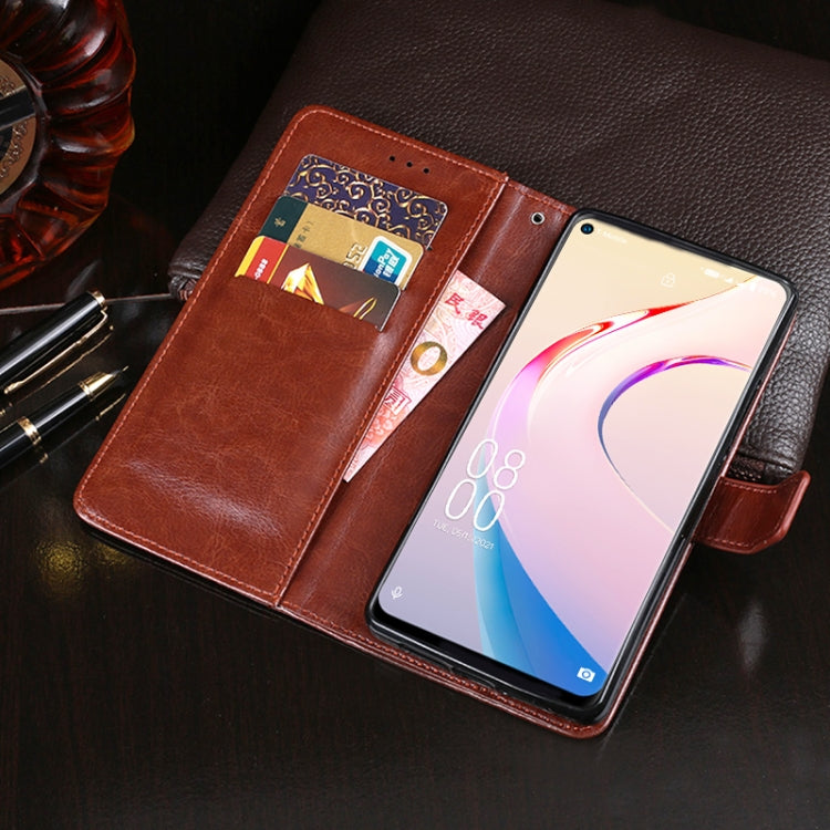 idewei Crazy Horse Texture Horizontal Flip Leather Case with Holder & Card Slots & Wallet For Oukitel C21 Pro(White) - More Brand by idewei | Online Shopping South Africa | PMC Jewellery | Buy Now Pay Later Mobicred