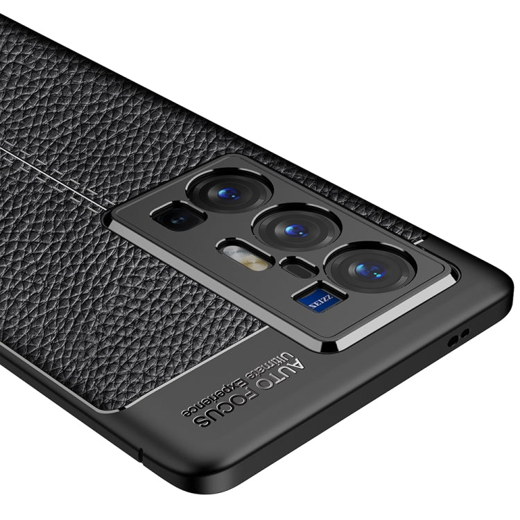 For vivo X70 Pro+ Litchi Texture TPU Shockproof Case(Black) - vivo Cases by PMC Jewellery | Online Shopping South Africa | PMC Jewellery | Buy Now Pay Later Mobicred